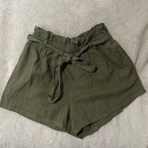 Green float hollister shorts